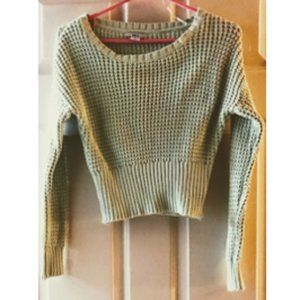 Pale Green cotton sweater by bar III